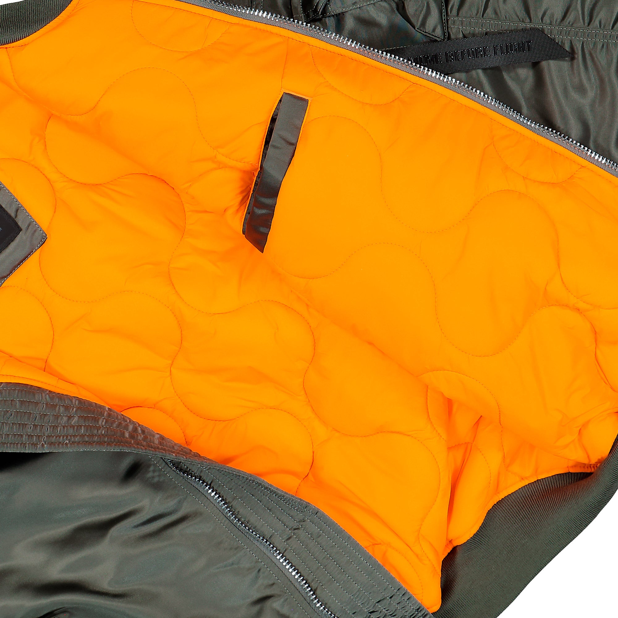 Alpha Industries MA-1 UV Bomber Jacket Vintage Green Bomber Jacket 766027-432 Detail View 3 | Overkill
