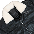 Alpha Industries B-15 Leather UV Bomber Jacket Black Jacket 768004-03 Detailfoto | Overkill
