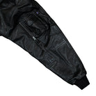 Alpha Industries B-15 Leather UV Bomber Jacket Black Jacket 768004-03 Detail View 2 | Overkill
