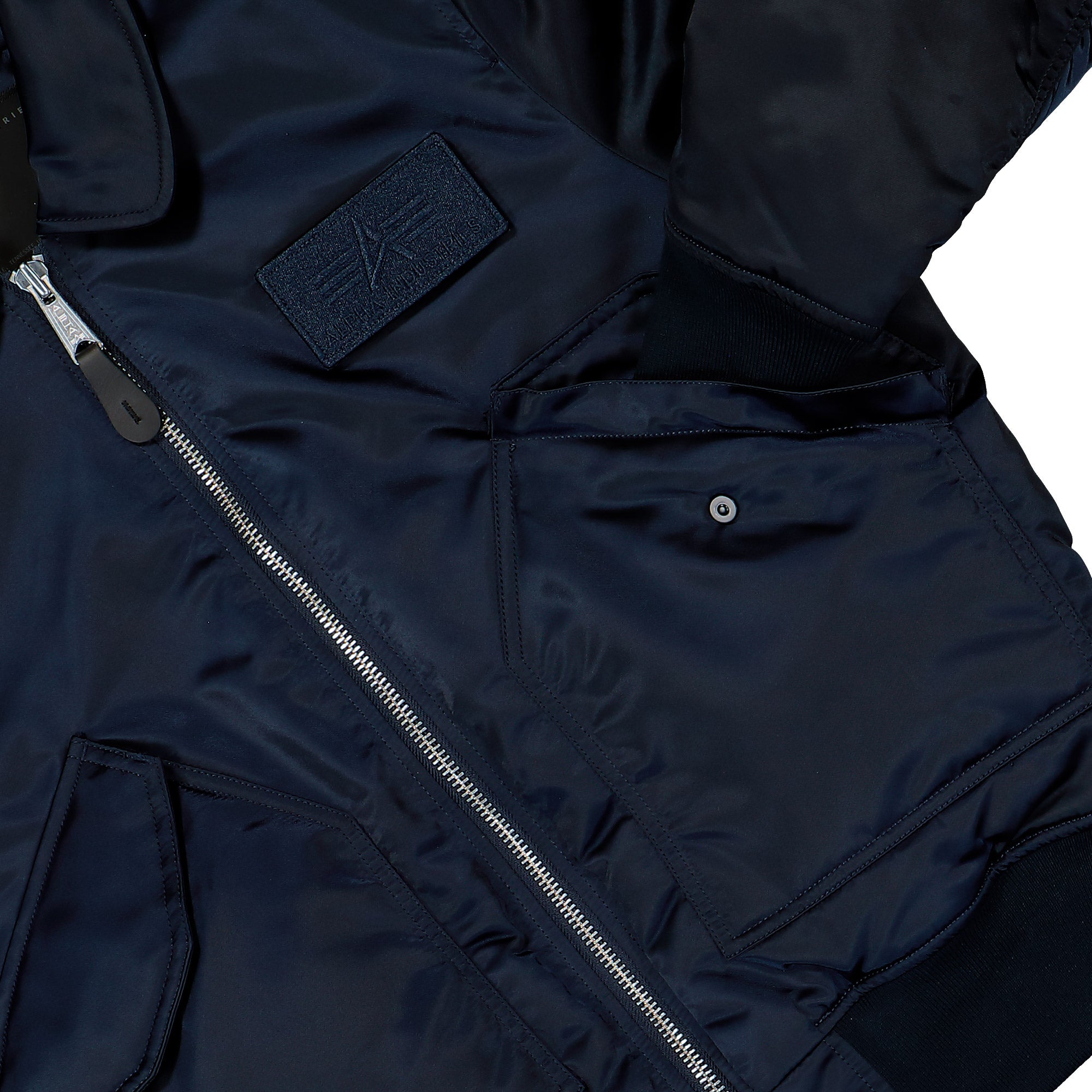 Alpha Industries CWU-45 / P Base UV Bomber Jacket Replica Blue Jacket 768005-07 Detail View 1 | Overkill
