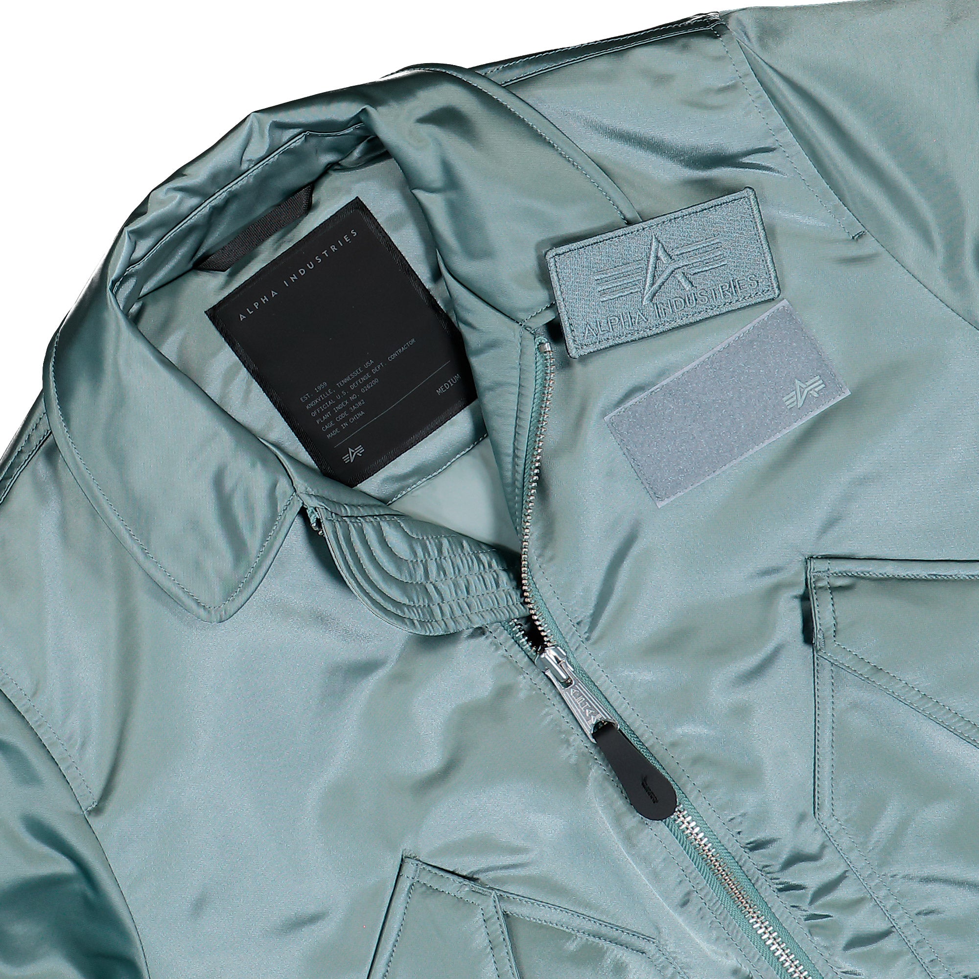 Alpha Industries CWU-45 / P Base UV Bomber Jacket Silverblue Bomber Jacket 768005-226 Detailfoto | Overkill
