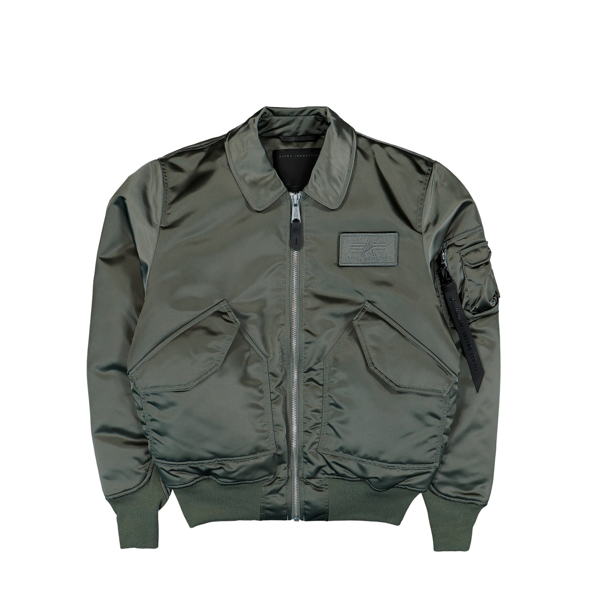 Alpha Industries CWU-45 / P Base UV Bomber Jacket Vintage Green Jacket 768005-432 | Overkill
