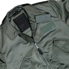 Alpha Industries CWU-45 / P Base UV Bomber Jacket Vintage Green Jacket 768005-432 Detailfoto | Overkill
