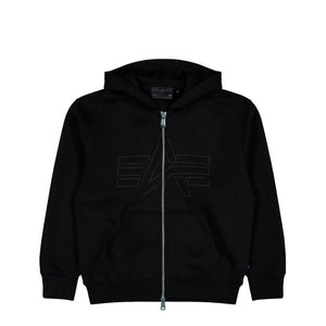 Alpha Industries Base UV Zip Hoodie Black Hoodie 768014-03 | Overkill
