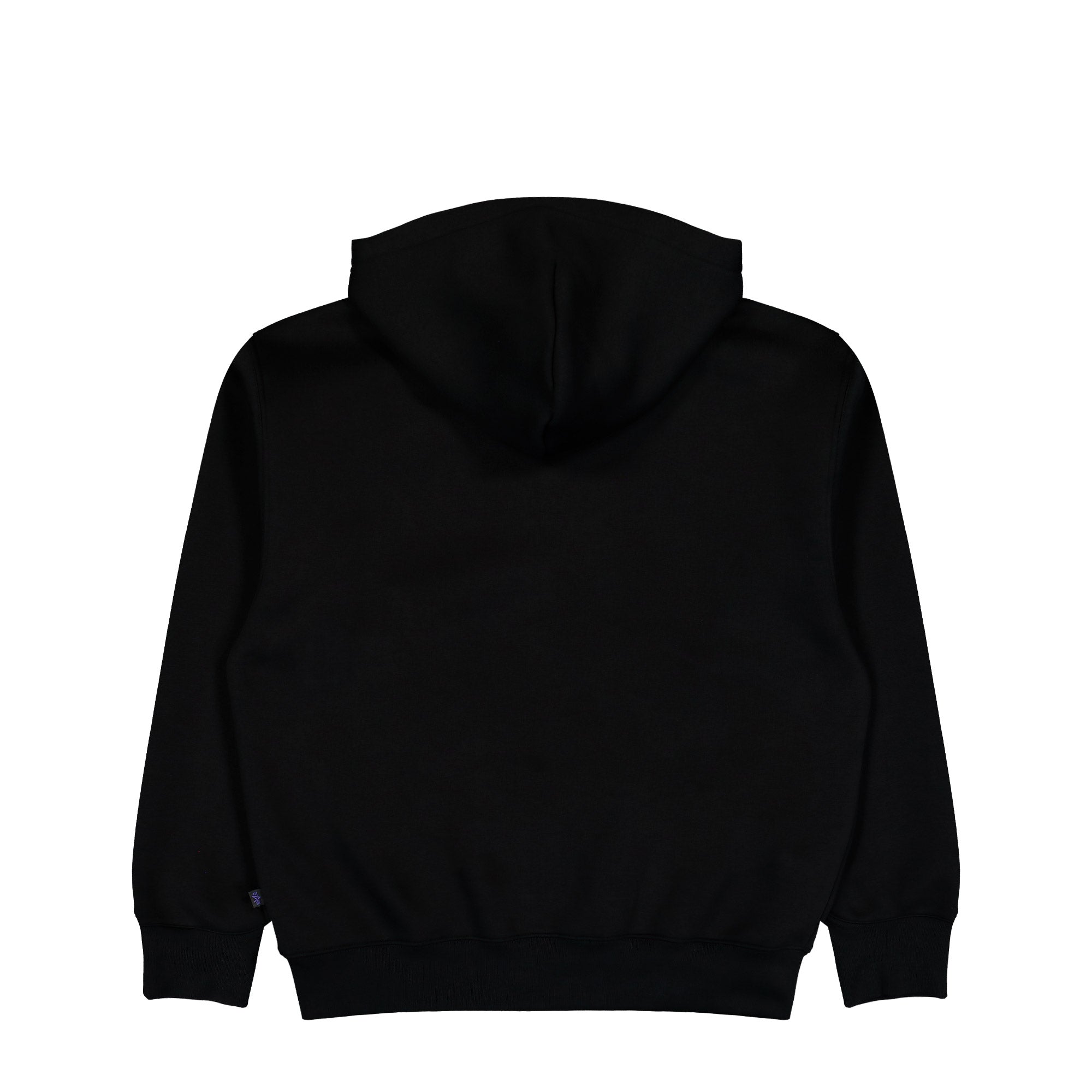 Alpha Industries Base UV Zip Hoodie Black Hoodie 768014-03 Close-up | Overkill
