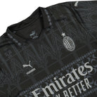 Puma AC Milan x PLEASURES x Puma Replica Jersey Puma Black - Asphalt T-Shirts Close-up | Overkill