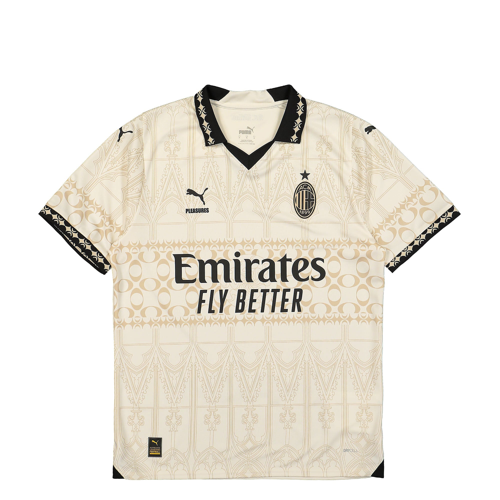 Puma AC Milan x PLEASURES x Puma Replica Jersey Pristine - Granola T-Shirts 776064 02 | Overkill