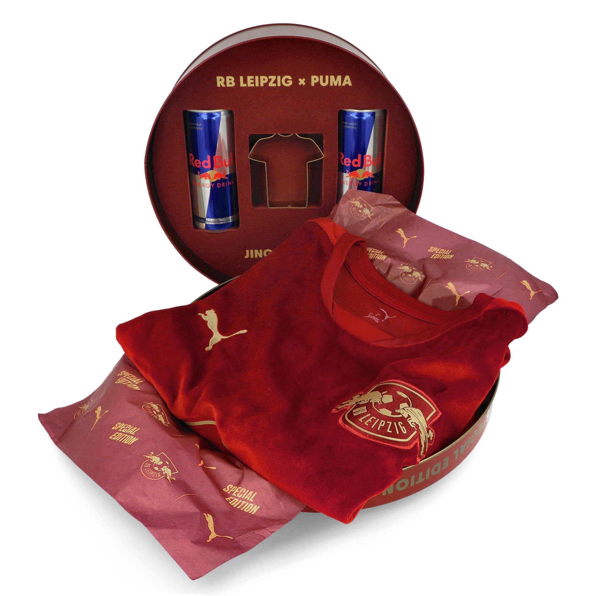 Puma RB Leipzig Special Jersey Replica Intense Red - Puma Team Gold T-Shirts Close-up | Overkill