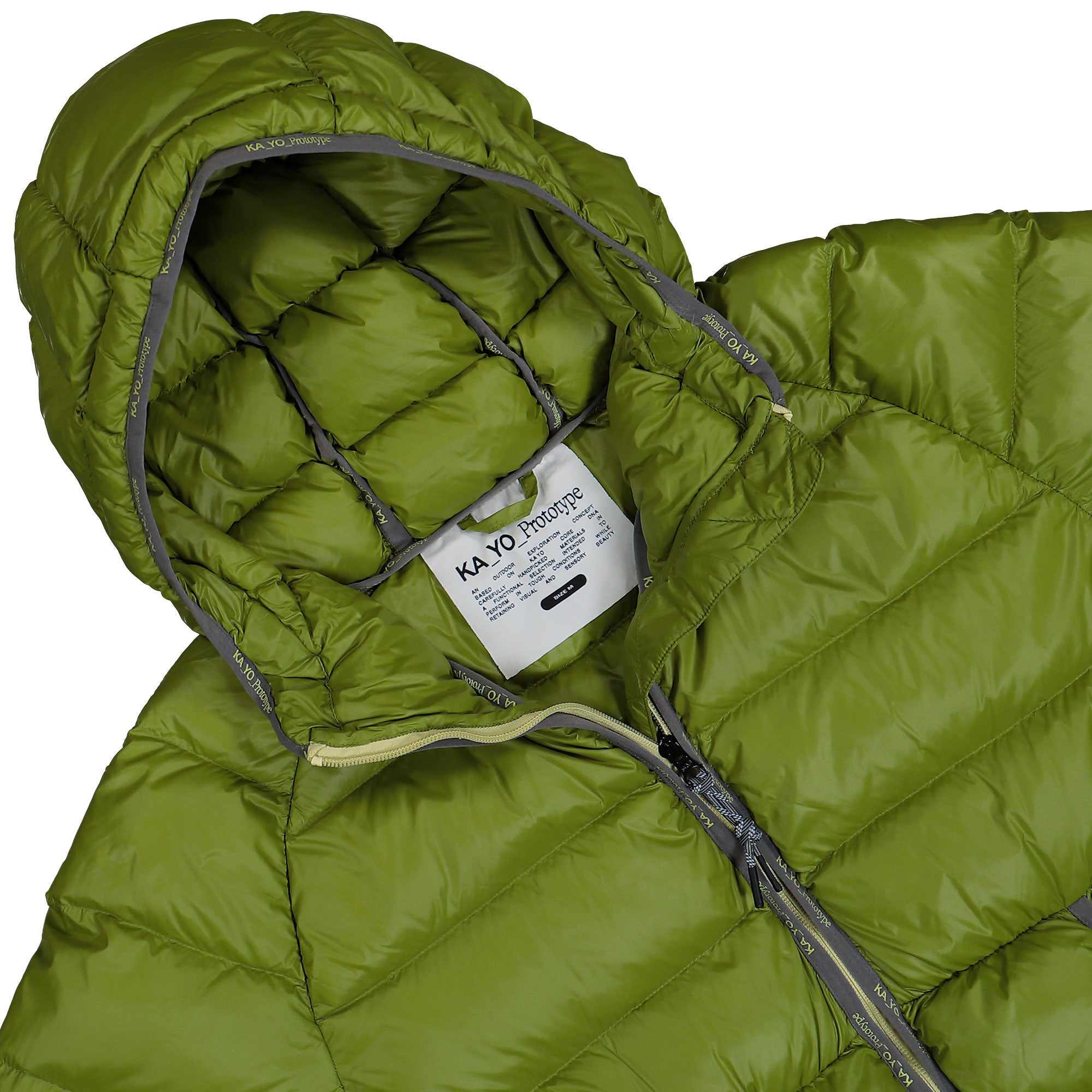 KA_YO_Prototype Lightweight Down Jacket Surplus Green Puffer Jackets 80044 260 Detailfoto | Overkill
