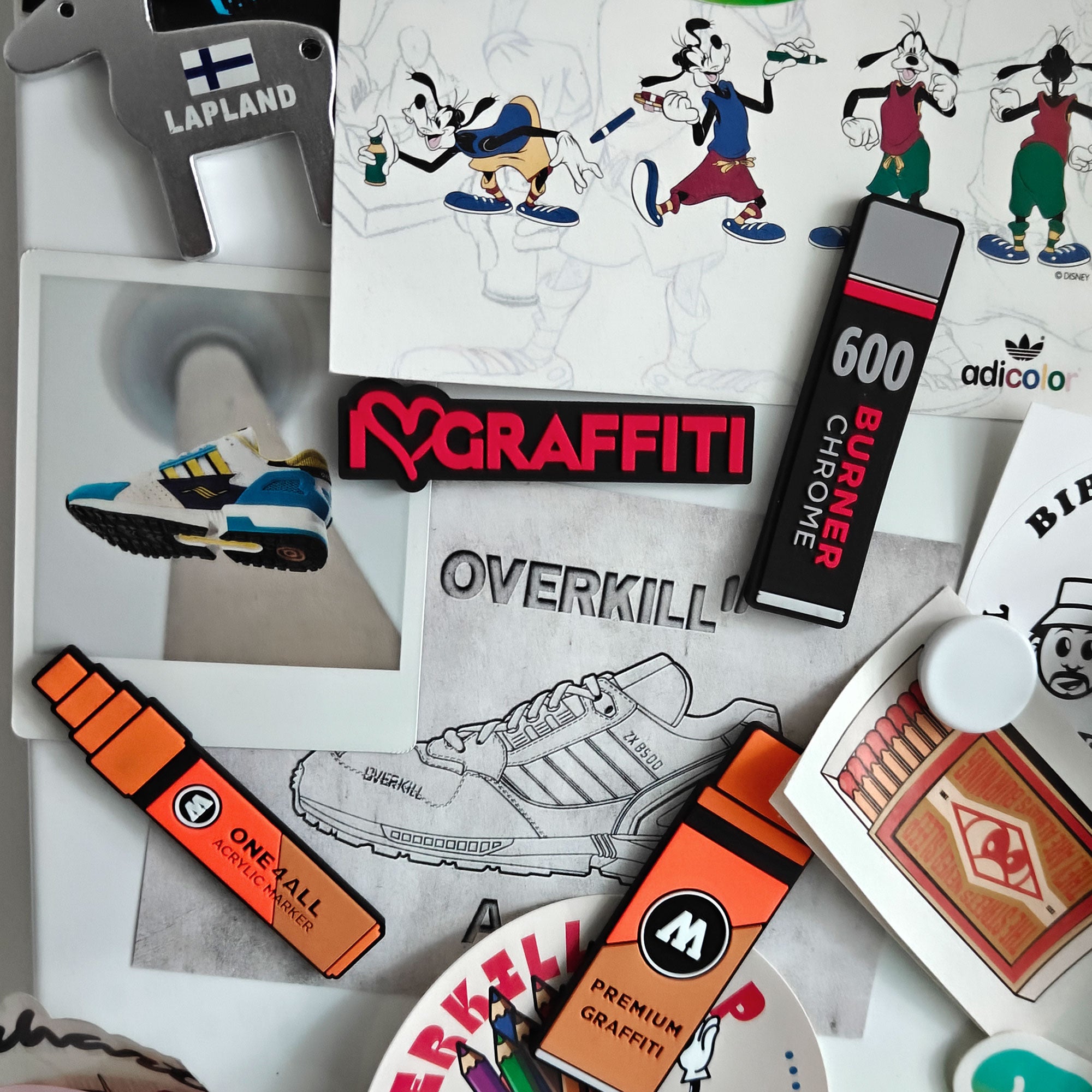 Molotow Magnet Set 4 Pcs Multicolor Fridge Magnets 800766 Detail View 2 | Overkill
