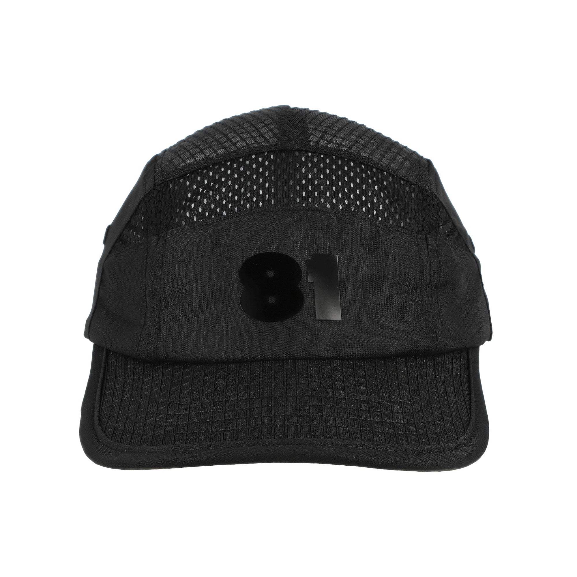 81 x Mr. Serious 10 Panel Mesh Cap 81 Cap Black Panel Cap 81-X-MS-BLK Detail View 1 | Overkill
