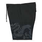 Maharishi Tibetan Dragon U.S. Snoshorts Black Shorts Close-up | Overkill