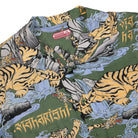 Maharishi Water Tiger Camp Collar Shirt Olive Shirts Close-up | Overkill
