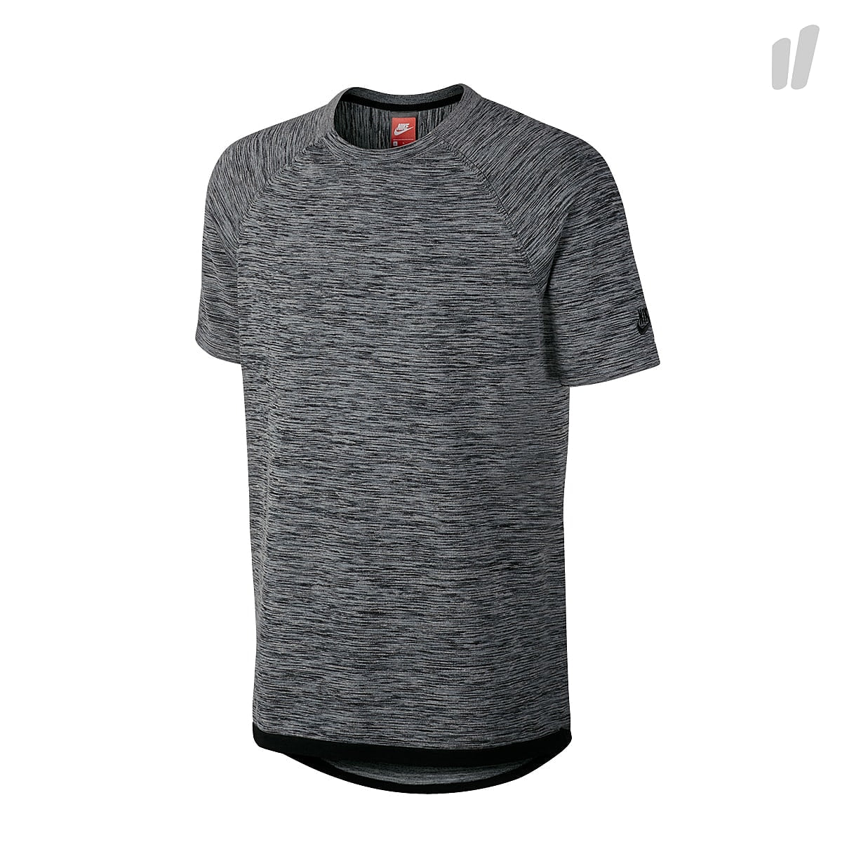 Nike Sportswear Tech Knit Top Carbon Heather / Black / Cool Grey / Black Tops 832182 091 | Overkill