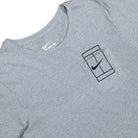 Nike Court Top 1 Dark Grey Heather / Black T-Shirt 836064 063 Detailfoto | Overkill
