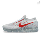 Nike air vapormax flyknit Pure Platinium / University Red Sneakers 849558 006 | Overkill
