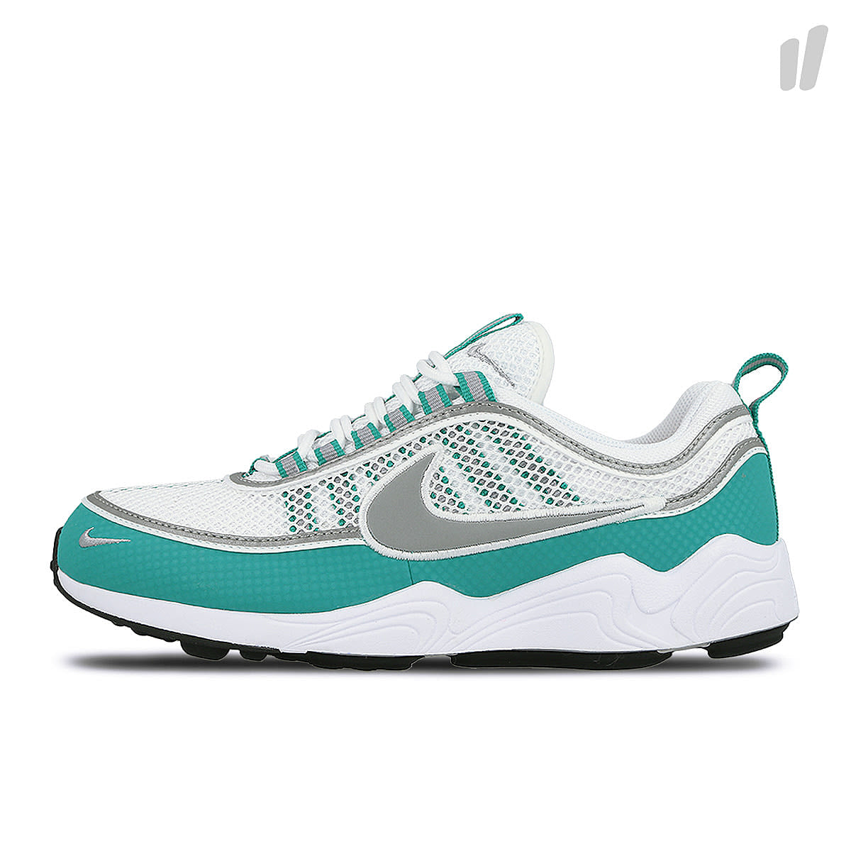 Nike air zoom spiridon White-Silver - Turbo Green - Laser Orange Sneakers 849776 102 | Overkill