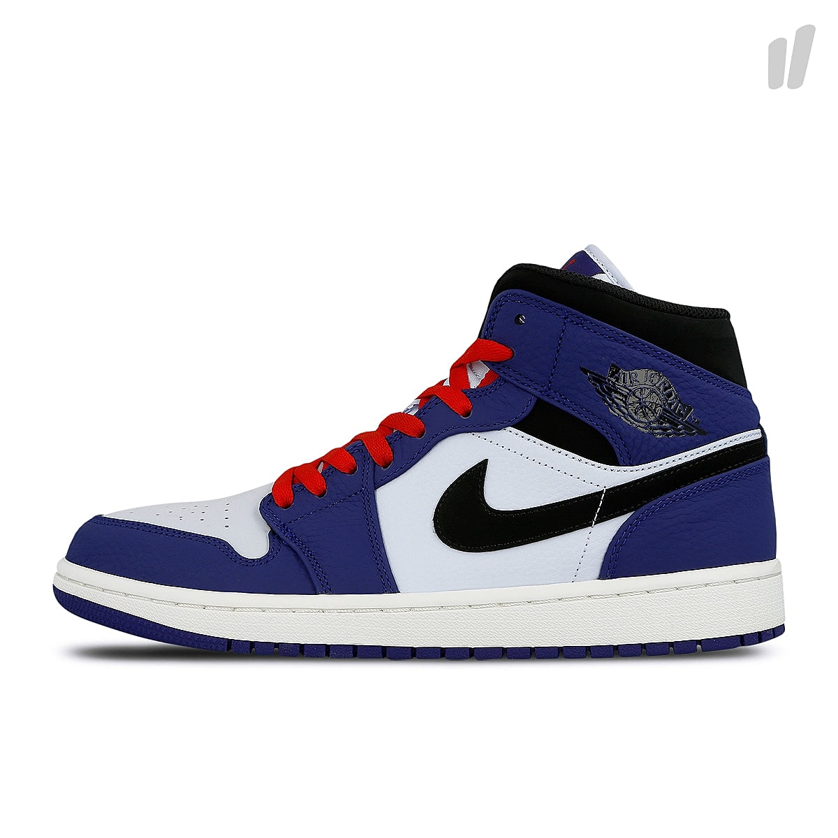 Jordan Air Jordan 1 Mid SE Deep Royal Blue / Black - Half Blue Mid Top Sneakers 852542 400 | Overkill