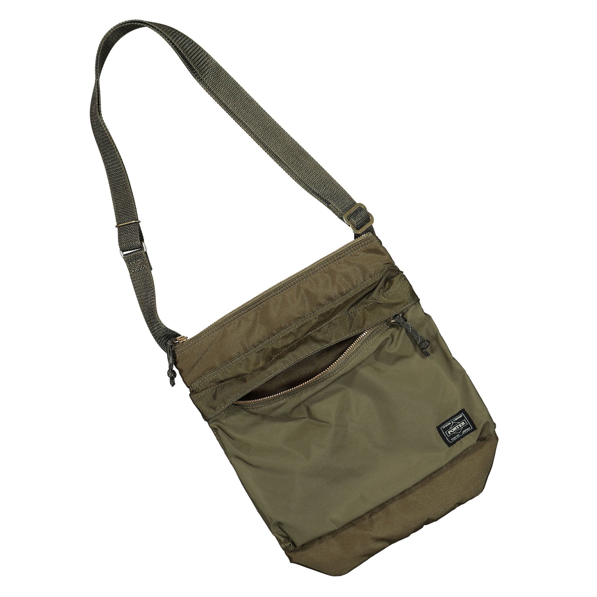 Porter-Yoshida & Co. Force Shoulder Bag Olive Drab Shoulder & Cross Body Bags 855-05901-30 Detailfoto | Overkill