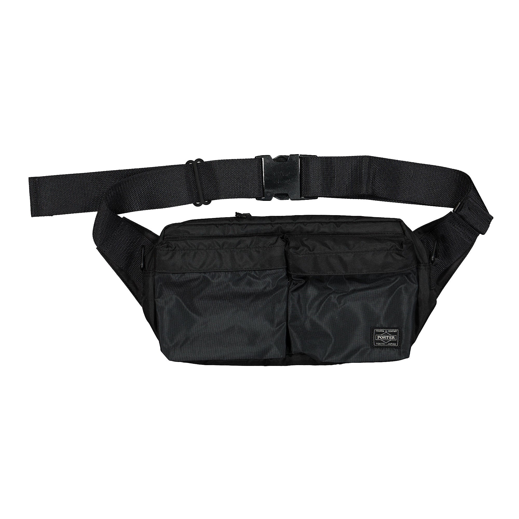 Porter-Yoshida & Co. Force 2Way Waist Bag Black Hip & Waist Bags 855-07418-10 | Overkill