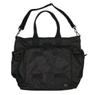Porter-Yoshida & Co. Force 2Way Tote Bag Black Tote Bags & Shoppers Close-up | Overkill