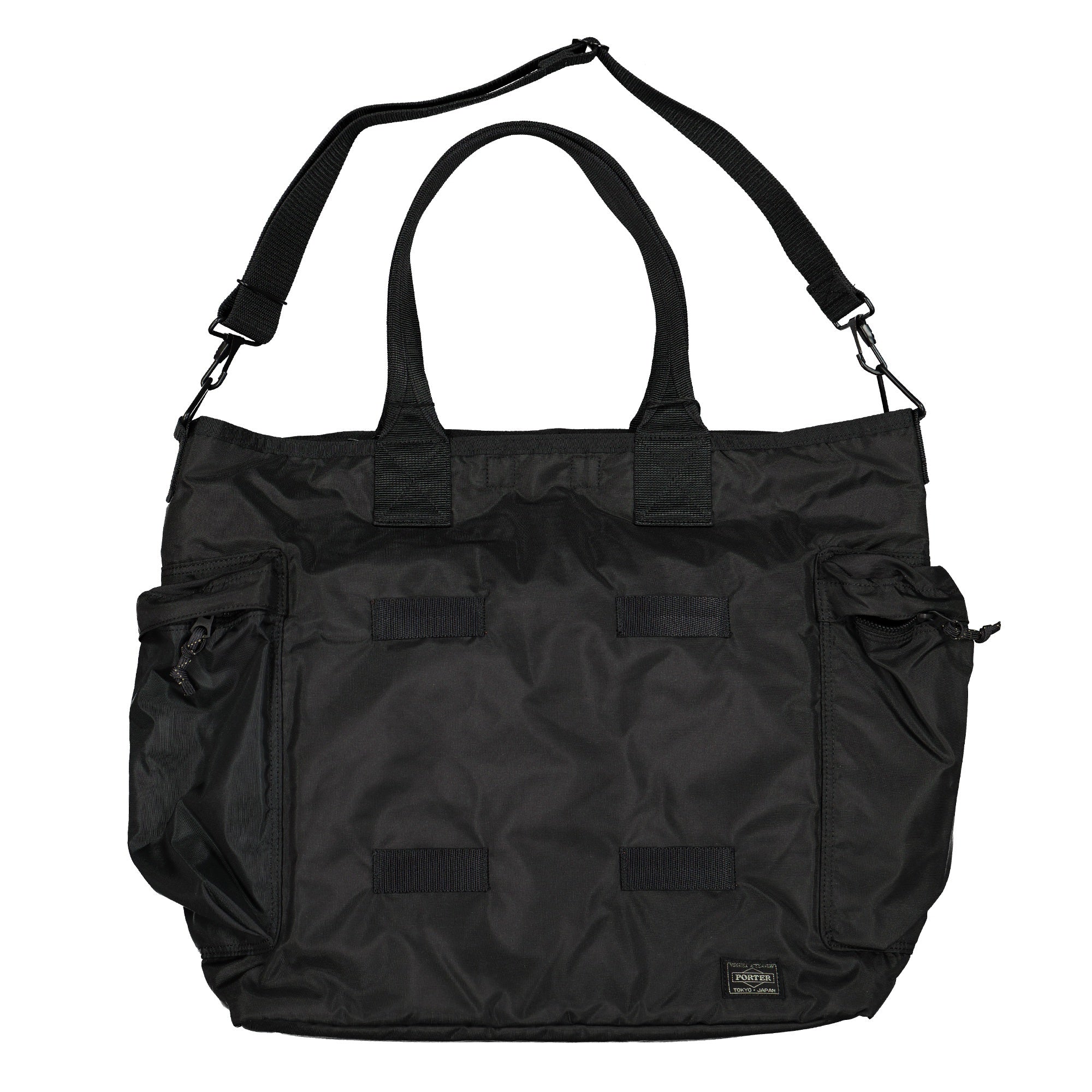 Porter-Yoshida & Co. Force 2Way Tote Bag Black Tote Bags & Shoppers Close-up | Overkill
