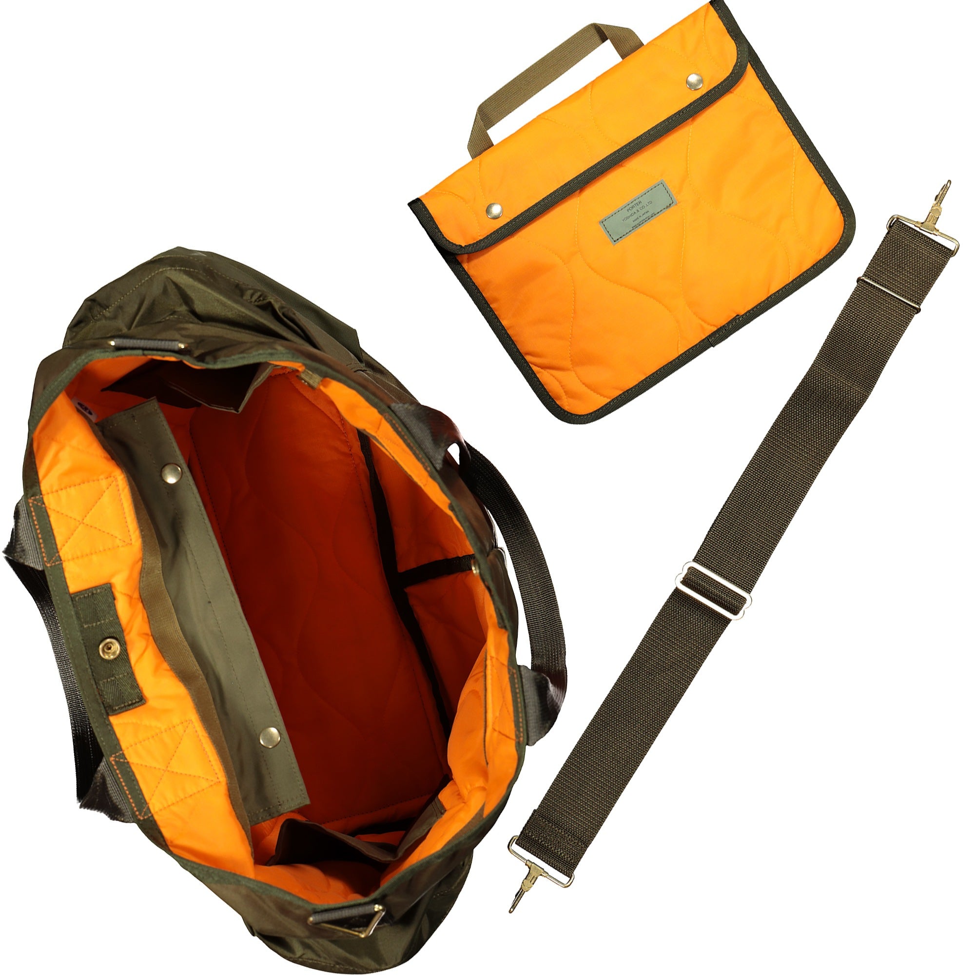 Porter-Yoshida & Co. Force 2Way Tote Bag Olive Drab Tote Bags & Shoppers  Material | Overkill