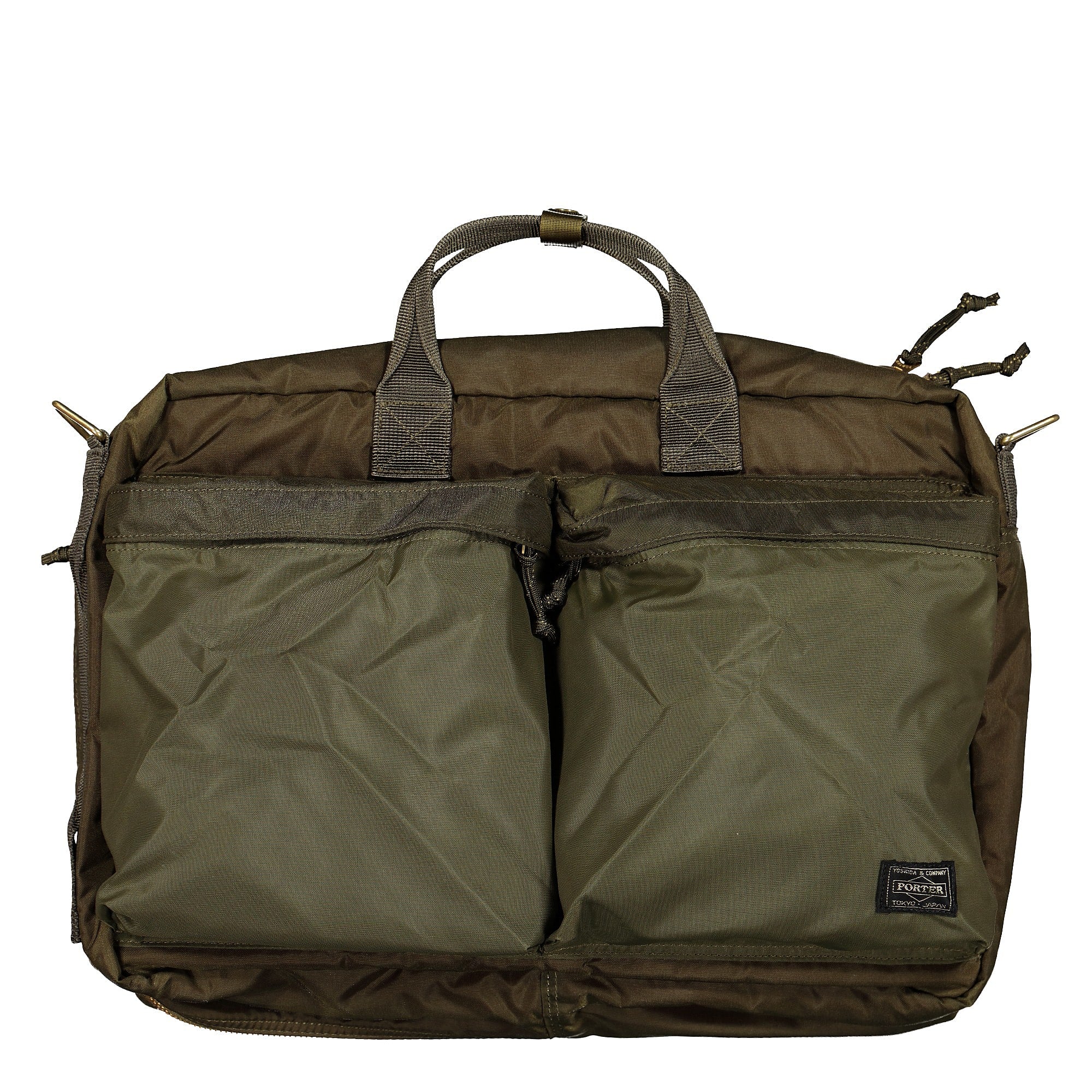 Porter-Yoshida & Co. Force 3Way Briefcase Olive Drab Briefcases & Messenger Bags 855-07594-30 | Overkill