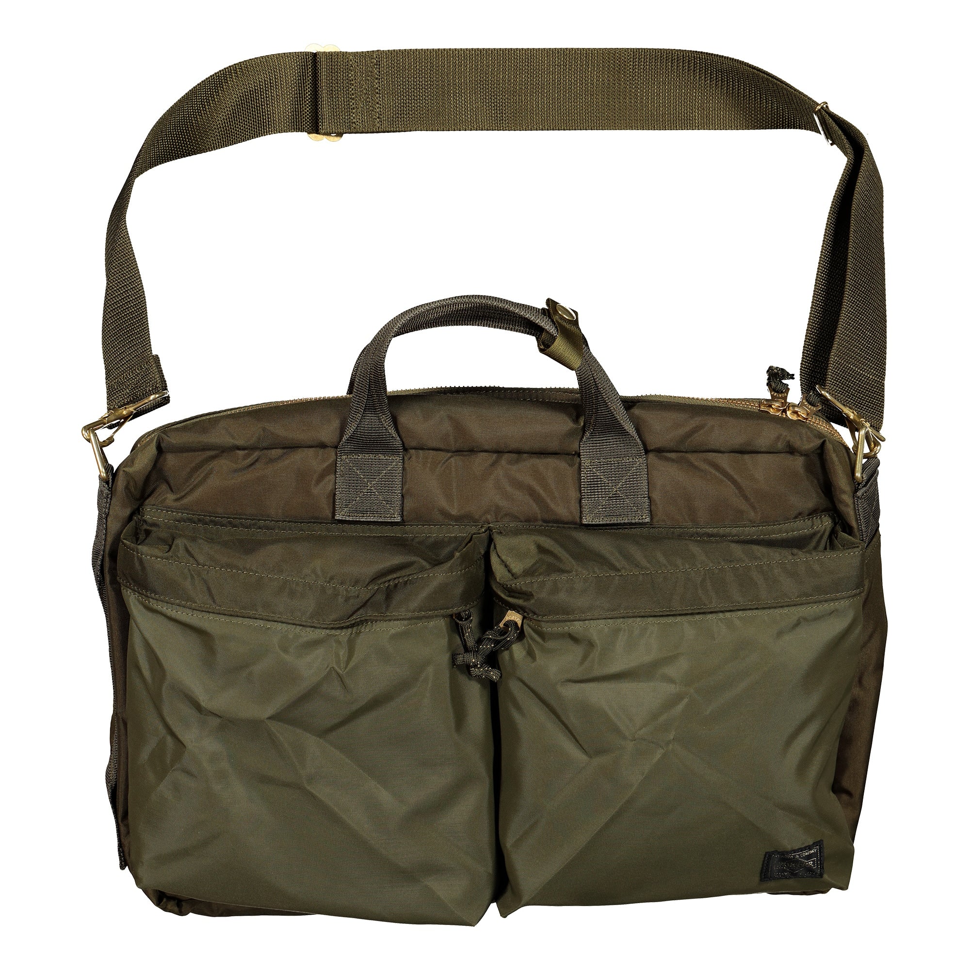 Porter-Yoshida & Co. Force 3Way Briefcase Olive Drab Briefcases & Messenger Bags Detailfoto | Overkill