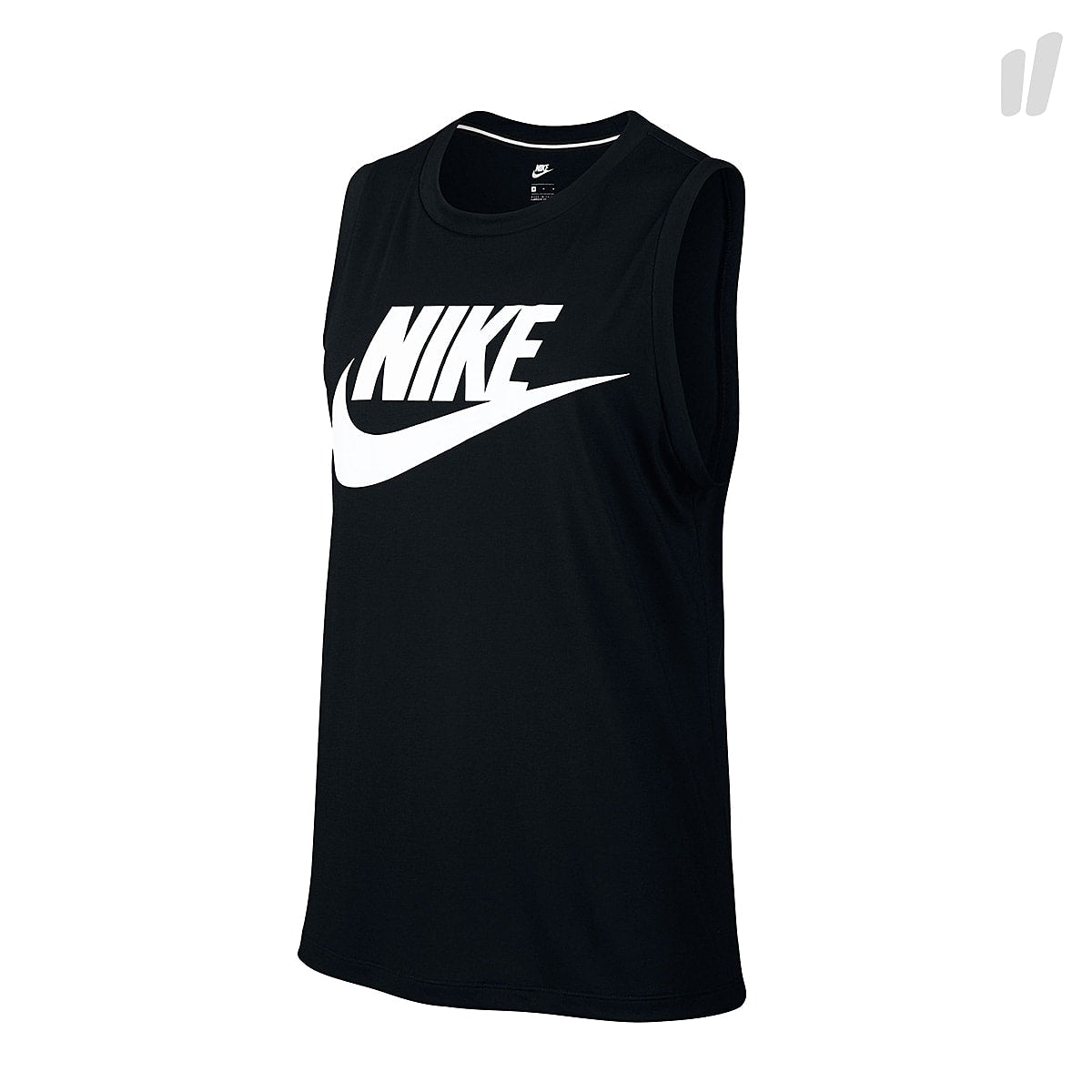 Nike Wmns Sportswear Essential Tank Black / Black / White Tops 856733 010 | Overkill