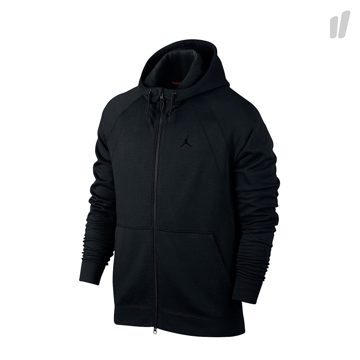 Jordan Air Jordan Wings Full Zip Hoodie Black / Black Hoodies 860196 010 | Overkill