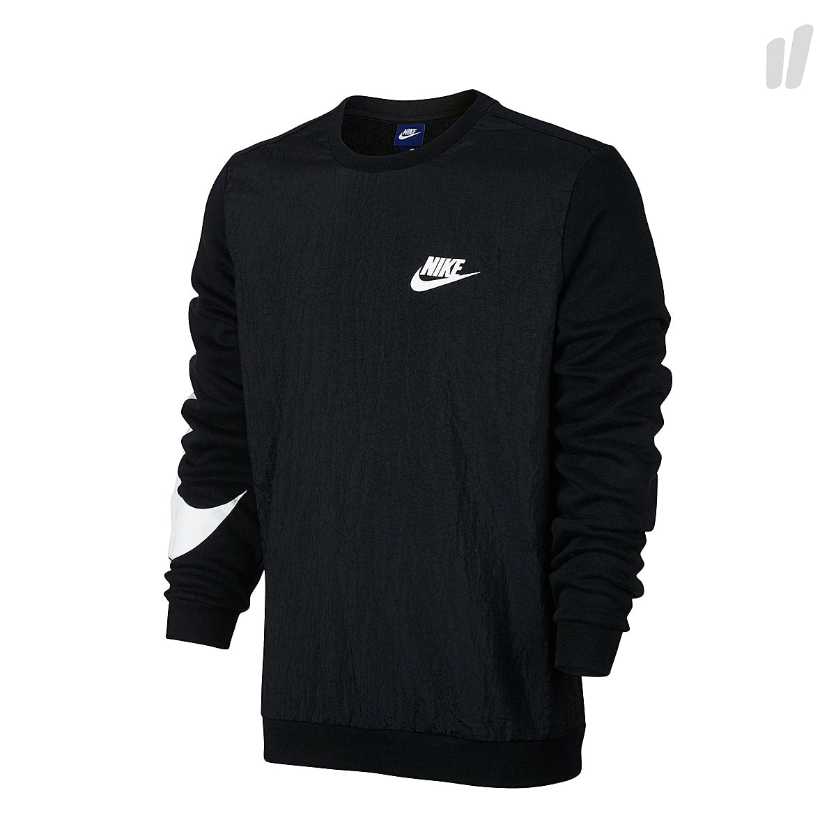 Nike Sportswear Crew Black / Black / White Sweatshirts 861716 010 | Overkill