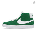 Nike sb zoom blazer mid Pine Green-White Mid Top Sneakers 864349 311 | Overkill