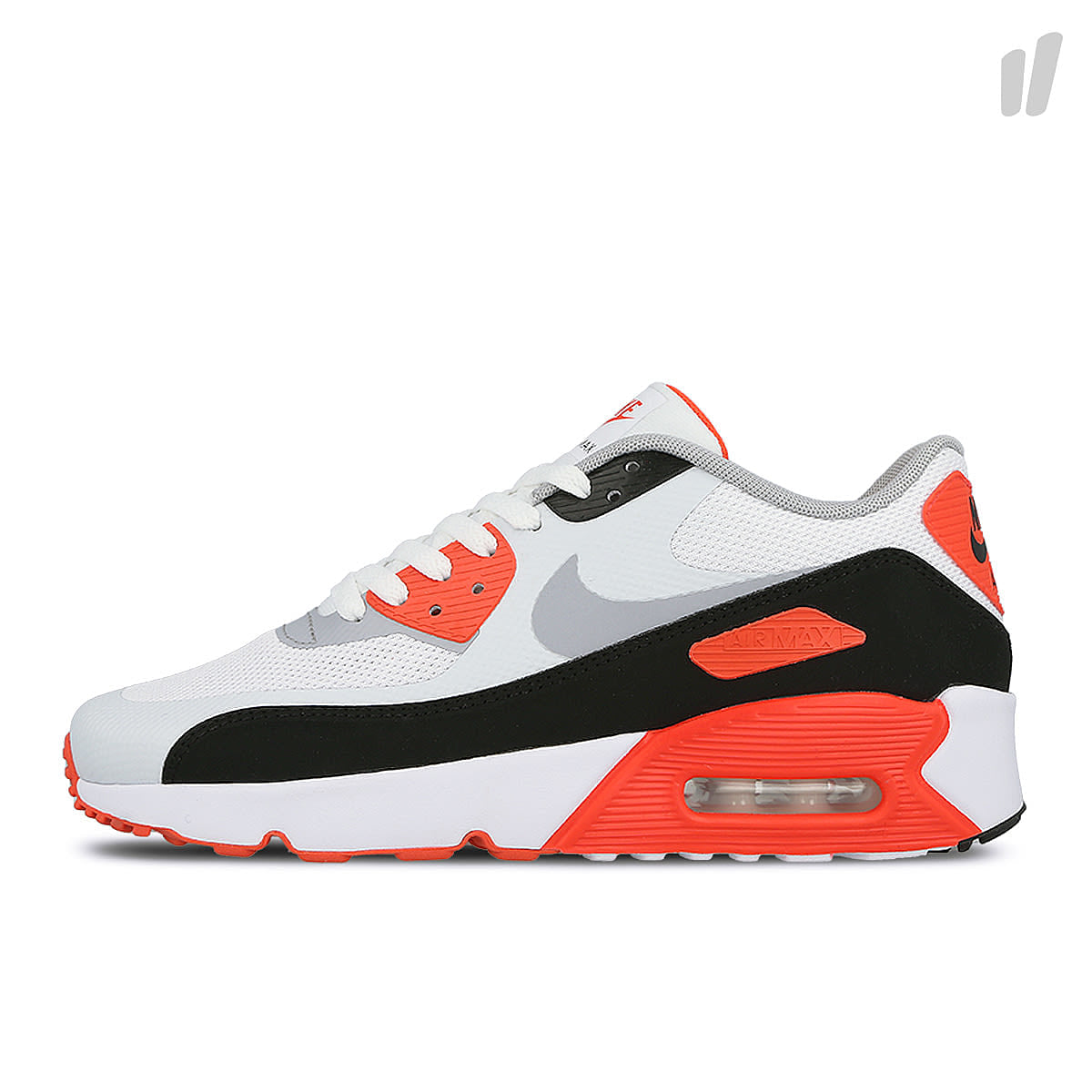 Nike air max 90 ultra 2.0 gs White-Wolf Grey - Bright Crimson Low Top Sneakers 869950 102 | Overkill