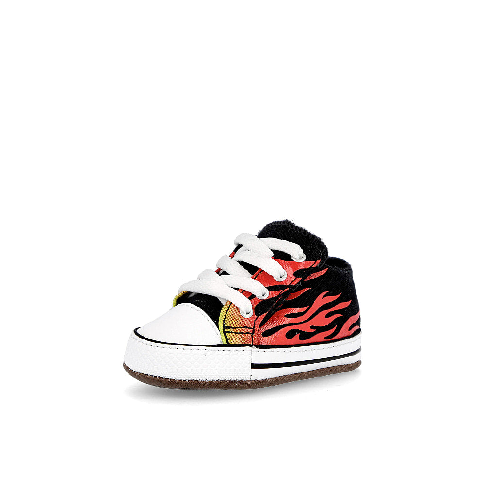 Converse chuck taylor all star cribster mid Black-Fresh Yellow-Enamel Red Sneakers  Close Up | Overkill