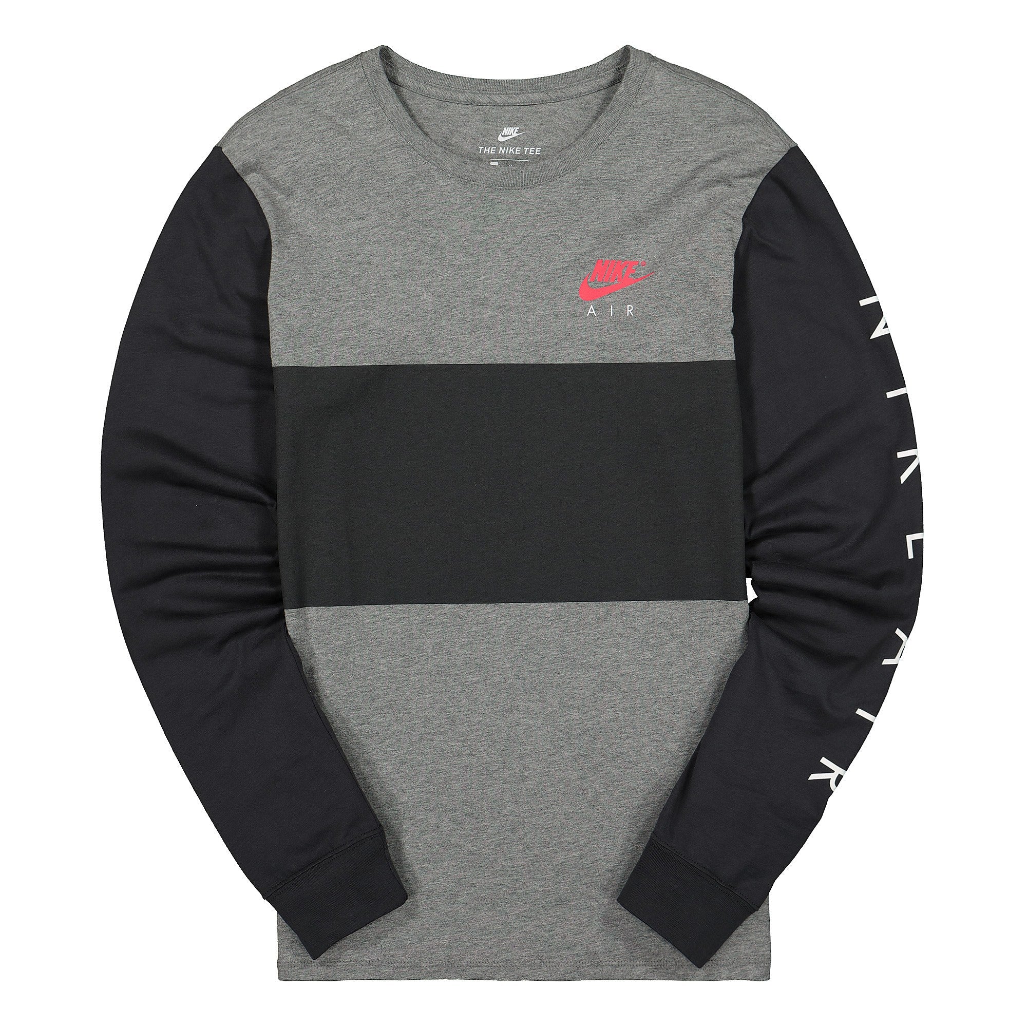 Nike Sportswear Long-Sleeve T-Shirt Carbon Heather / Anthracite / Black T-Shirts 875587 091 | Overkill