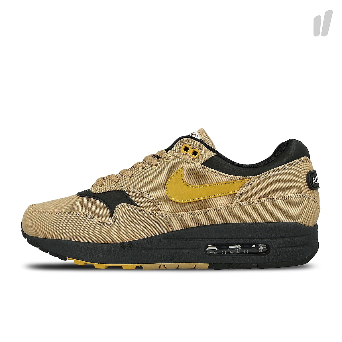 Nike air max 1 premium Elemental Gold-Mineral Yellow - Black Low Top Sneakers 875844 700 | Overkill