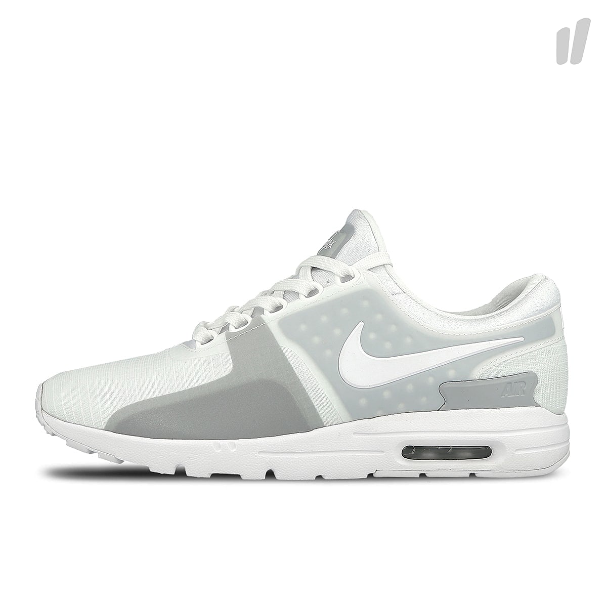 Nike wmns air max zero si White / White - Wolf Grey Sneakers 881173 100 | Overkill