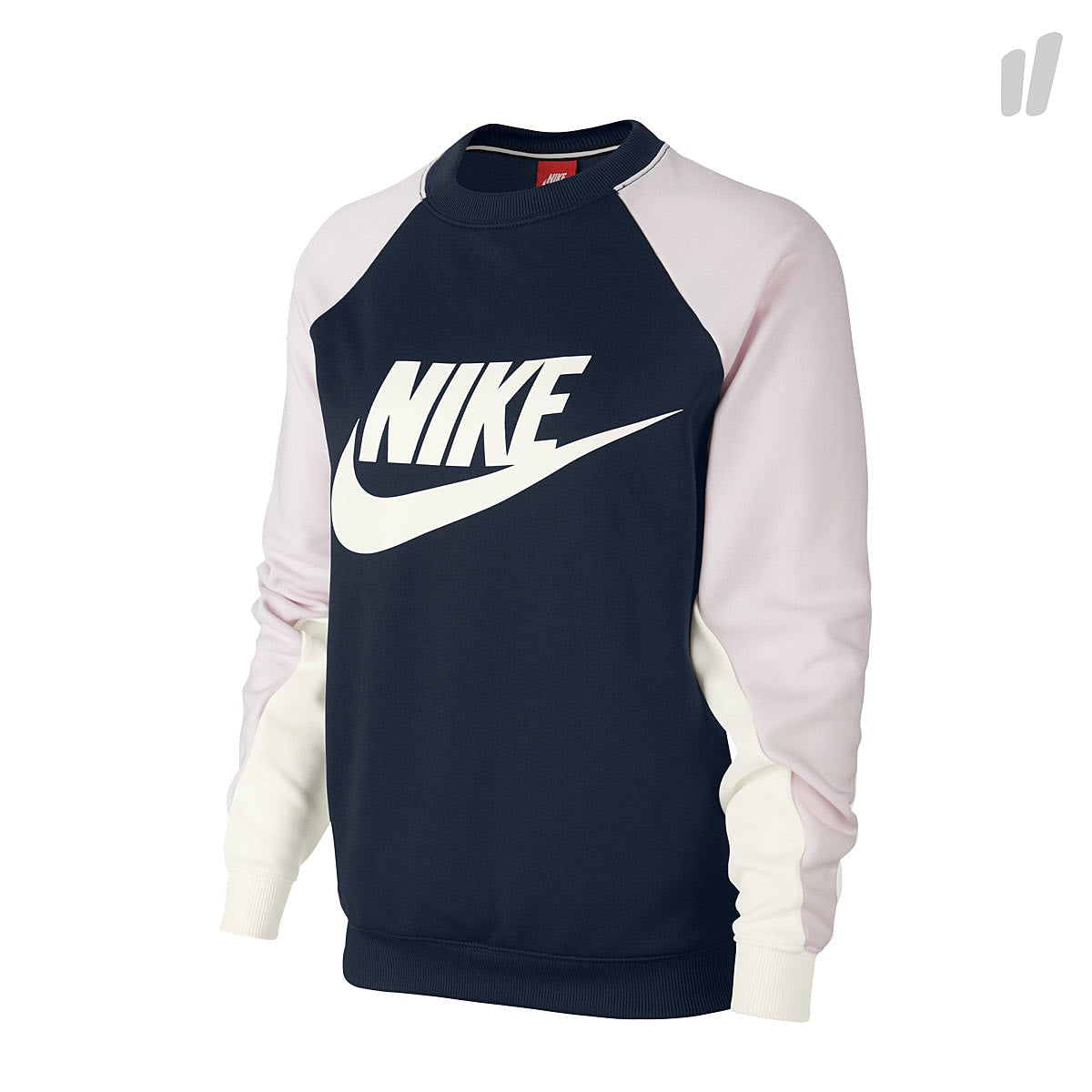 Nike Wmns Sportswear Crew Sweatshirt Obsidian / Pearl Pink / Sail / Sail Sweatshirts 882903 454 | Overkill