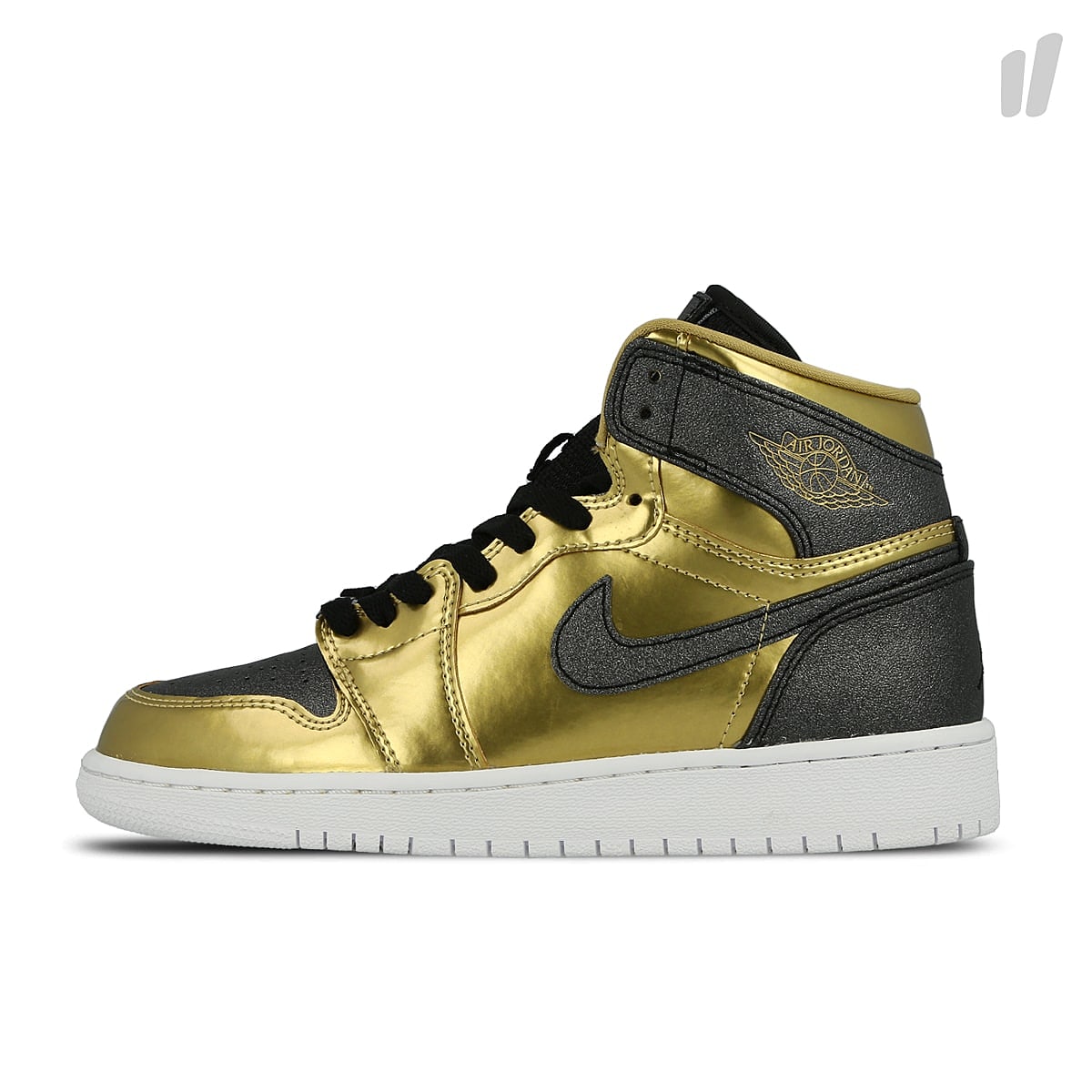 Jordan Air Jordan 1 Retro High BHM GG Metallic Gold / Black - White High Top Sneakers 909805 700 | Overkill