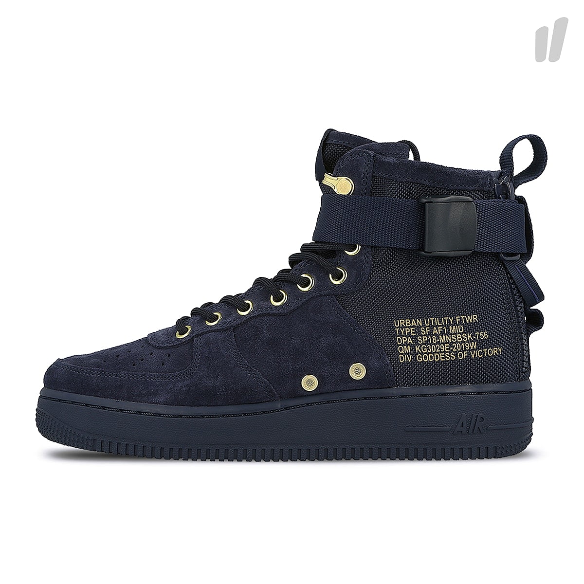Nike sf air force 1 mid Obsidian / Obsidian - Black Sneakers 917753 400 | Overkill