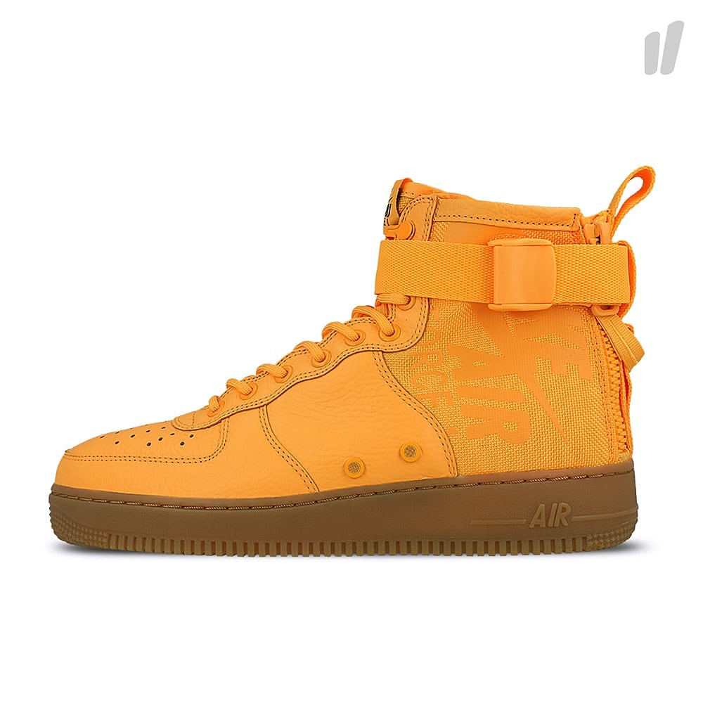 Nike sf air force 1 mid Laser Orange-Laser Orange - Gum Medium Brown Sneakers 917753 801 | Overkill
