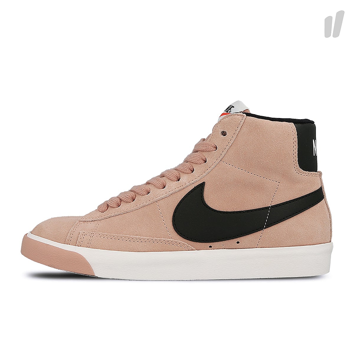 Nike wmns blazer mid suede vintage Particle Pink / Black - Ivory - Gum Med Brown Mid Top Sneakers 917862 601 | Overkill