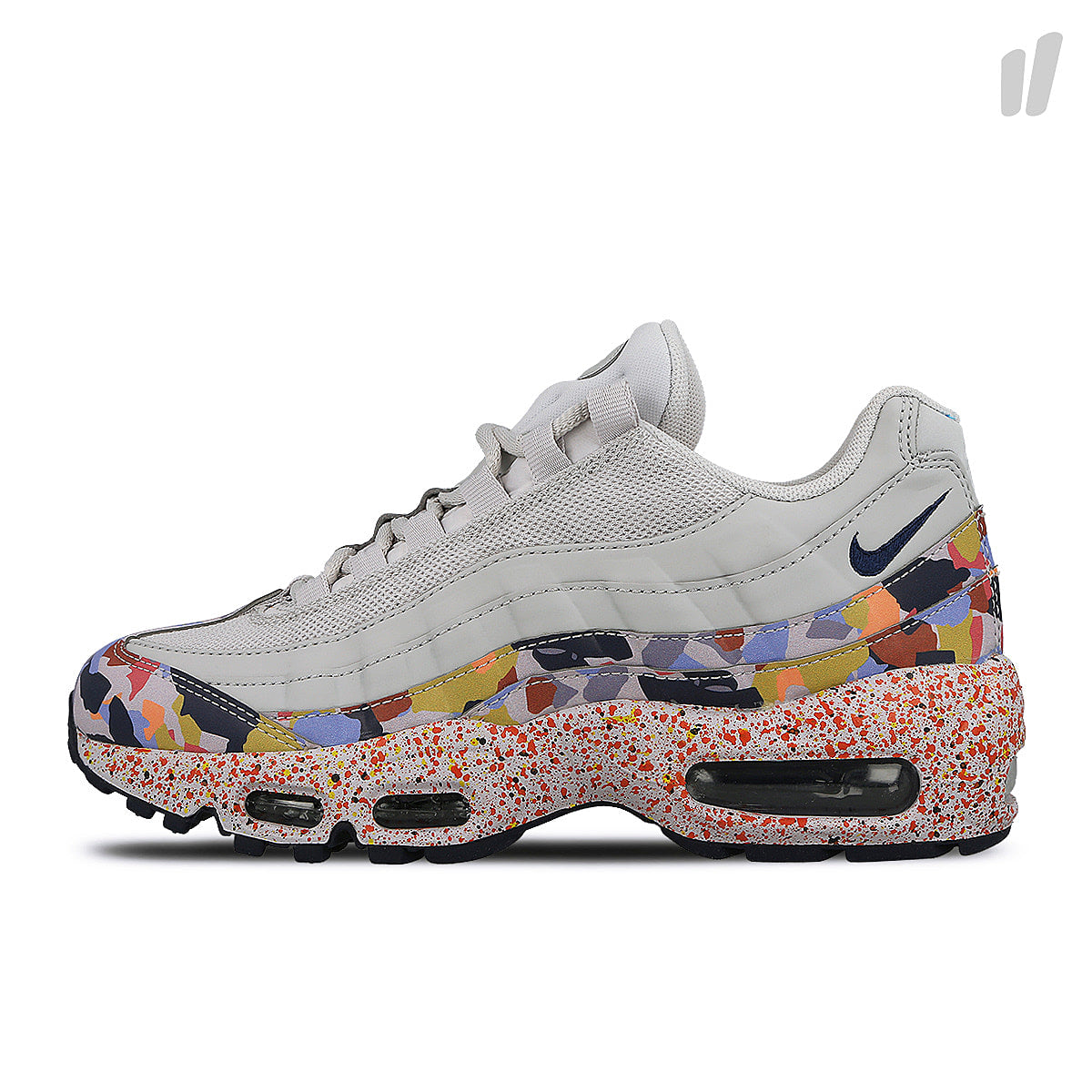 Nike wmns air max 95 se Vast Grey / Midnight Navy - Habanero Red Sneakers 918413 004 | Overkill