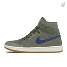 Jordan Air Jordan 1 Retro High Flyknit Clay Green / White - Hyper Cobalt - Gum Yellow High Top Sneakers 919704 333 | Overkill