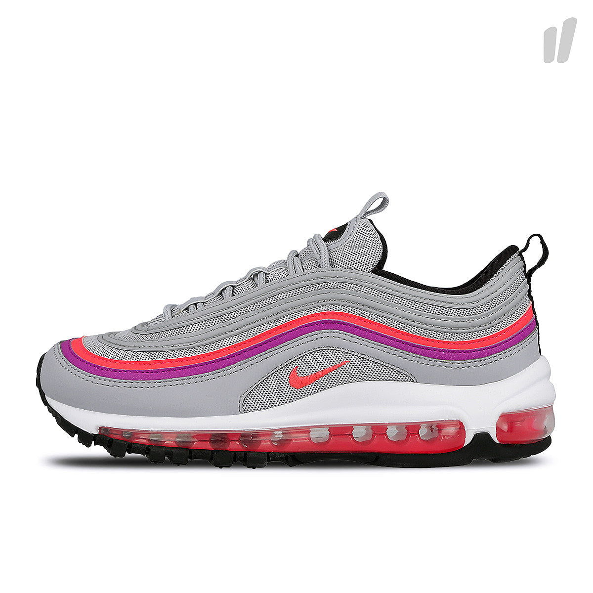 Nike wmns air max 97 Wolf Grey-Solar Red - Vivid Purple - Black Sneakers 921733 009 | Overkill