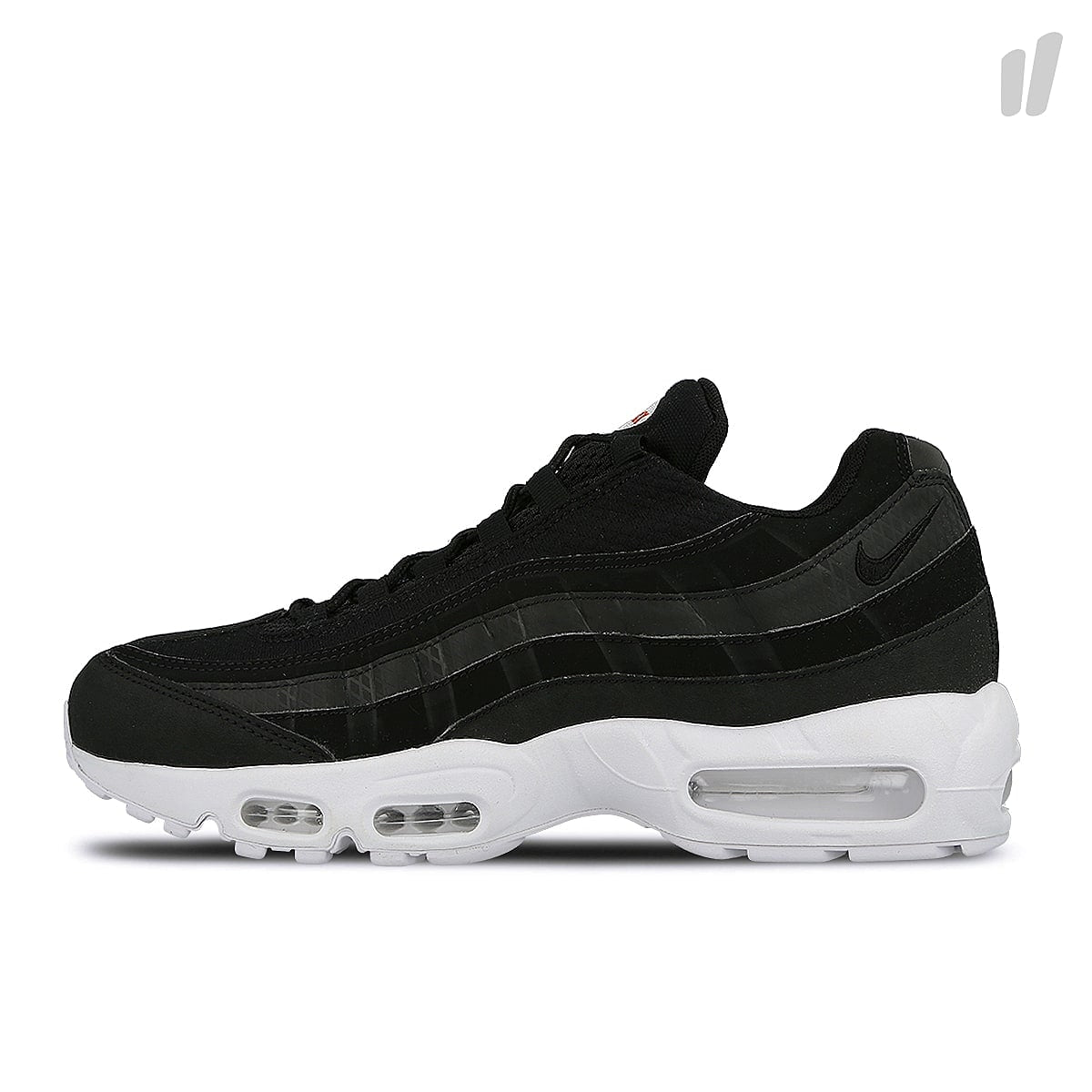 Nike air max 95 premium se Black-Black - White - Team Orange Sneakers 924478 001 | Overkill