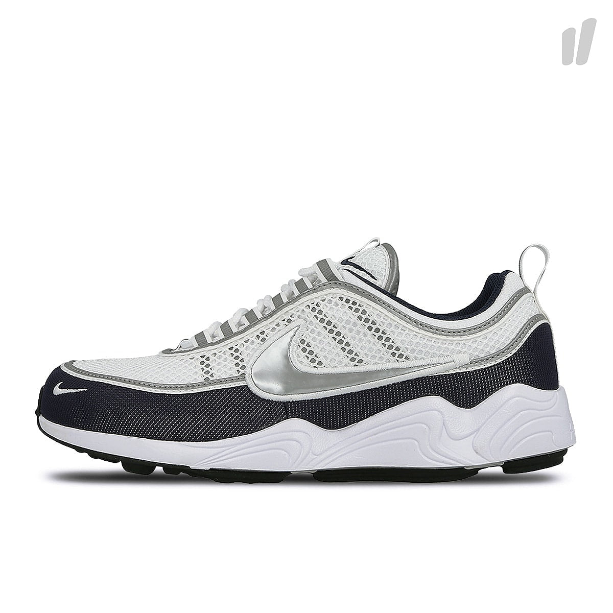 Nike air zoom spiridon `16 White / Metallic Silver - Armory Navy - Black Sneakers 926955 103 | Overkill