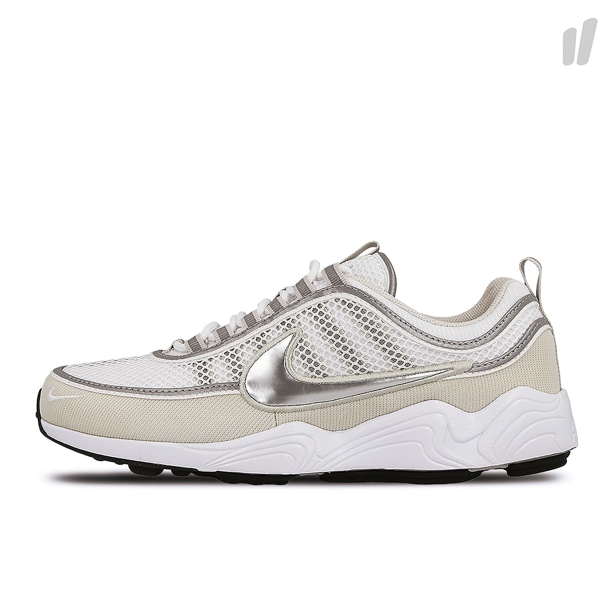 Nike air zoom spiridon `16 White-Metallic Silver - Light Bone - Black Sneakers 926955 105 | Overkill