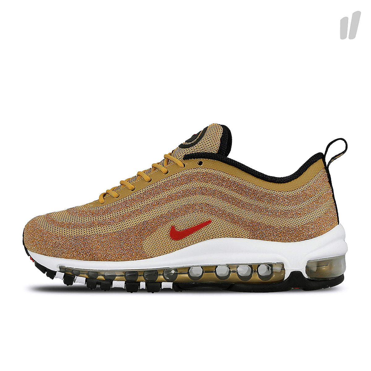 Nike Swarovski x Nike Wmns Air Max 97 LXX Metallic Gold / Varsity Red - Black Sneakers 927508 700 | Overkill